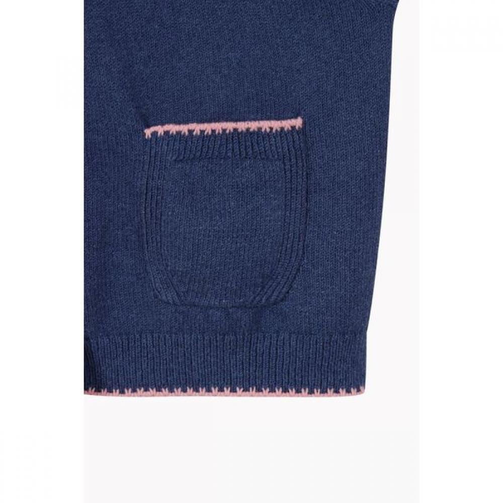 Benetton Heart Apple Point Hooded Cardigan Bakcf1611