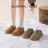 Augustine Thick-soled Fluffy Slippers Women's Winter 2025 New Velvet Thickened One-pedal Outer Cotton Slippers