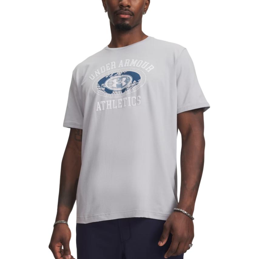 Under Armour Letter Print Round Neck Short Sleeve T-Shirt Men tops 6009261-011 XL