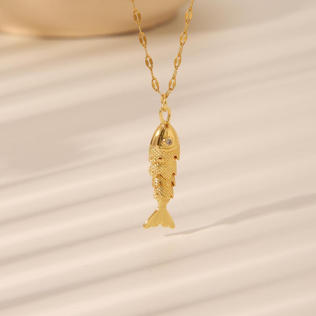 Boho rybí náhrdelník: Prázdninový styl, Lehký luxus klíční kosti, Doprava zdarma