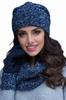 Patrizia Women' Set Hat with Snood, Navy Blue