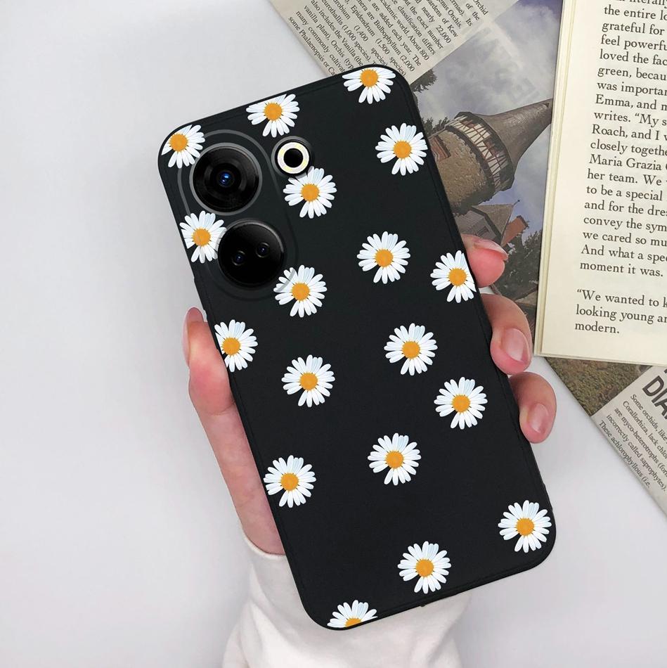For Tecno Camon 20 Pro 4G 5G Phone Cases Cute Design Matte Silicone Shockproof Black Cover For Tecno Camon20 20Pro Bumper Capa