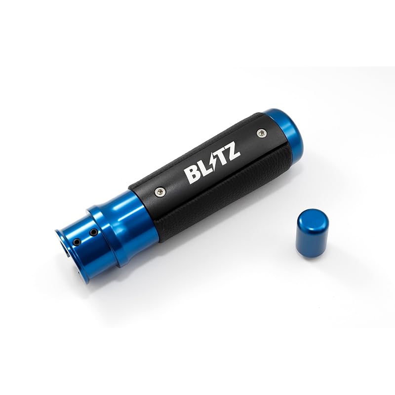 BLITZ Handbrake Lever for GR86 86 BRZ, Aluminum & Leather, BLUE, ZN6 ZN8 ZC6 ZD8 14004
