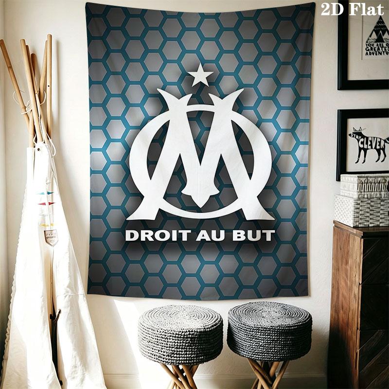 OM logo Wall Hanging Printed Fabric Blanket Decorative Tapestries for Bedroom Living Room Home Decor