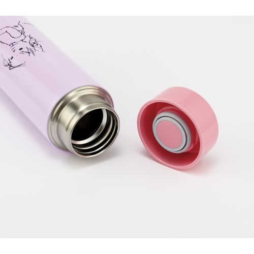 Skater Iwasaki Chihiro Design 350ml Ultra-Lightweight Stainless Steel Water Bottle STYL4-A
