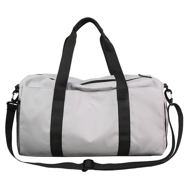 

Sports Fitness Bag Dry and Wet Separate Shoulder Crossbody Bag Waterproof Travel Bag Separation Shoes Bags серый