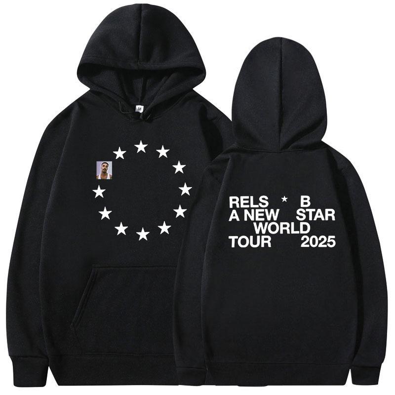 

Rels B A New Star World Tour 2025 Merch Hoodies Men s Women Clothing Fashion Hip Hop Sweatshirts Popular Long Sleeve Pullovers S