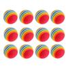 Rainbow Striped Foam Ball Cat Toy - Interactive Pet Toy Cat Supplies