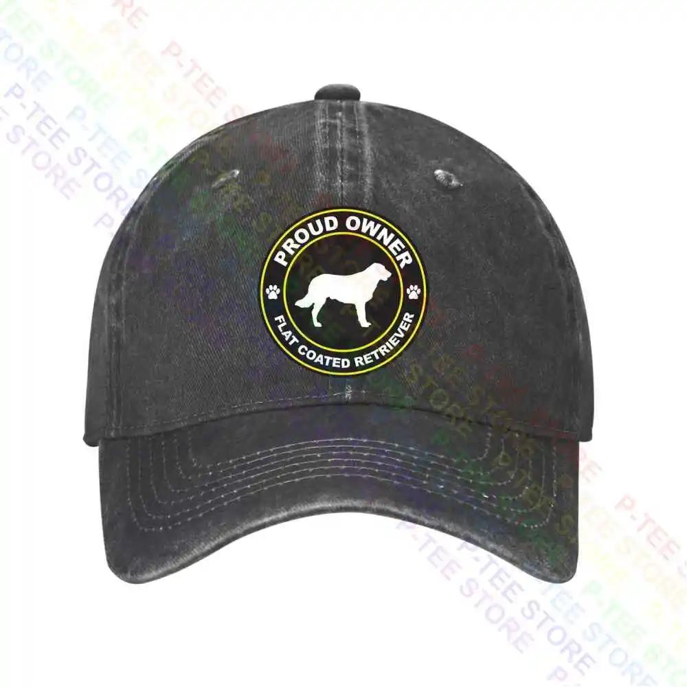 Proud Owner Flat Coated Retriever Dog Canine Pet Baseball Cap Snapback Caps Knitted Bucket Hat Adjustable