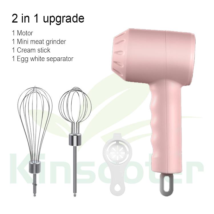 Wireless 3 Speed Mini Mixer Electric Food Blender Handheld Egg Beater Automatic Cream Food Cake Baking Dough Mixer