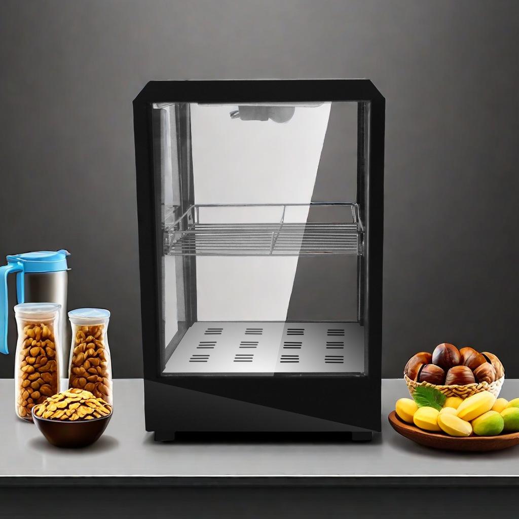 

Constant-Temperature Heating Ready-to-Eat Food Cabinet, Commercial Insulated Food Warmer for Egg Tarts, Fried Chicken,Hamburgers