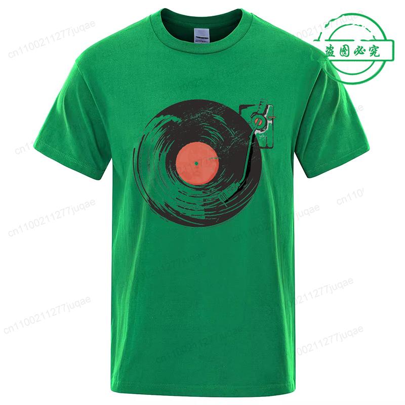 

Funny Vinyl DJ Vintage T-Shirts for Women Men, Summer Fashion T-shirt Funny Blouse Designer T Shirt Men Casual DJ Music Clothes 4XL