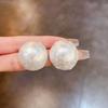 Korean Luxury Mermaid Pearl Earrings: Elegant, High-End, and Versatile Statement Ear Buckles