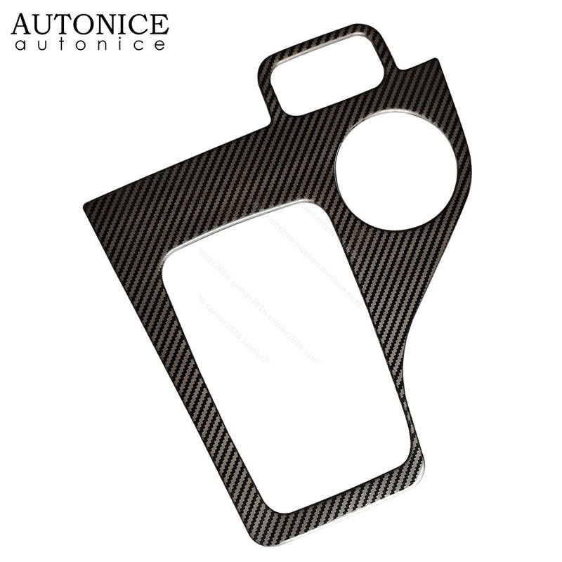 Carbon Fiber Color Stainless Auto Inner Gear Shift Panel Cover Fit for Ford Everest Endeavour Accessories Right Hand Side