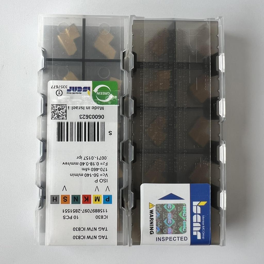 ISCAR / TAGN7W IC830 / Industrial Indexable Carbide Inserts 10 Pcs