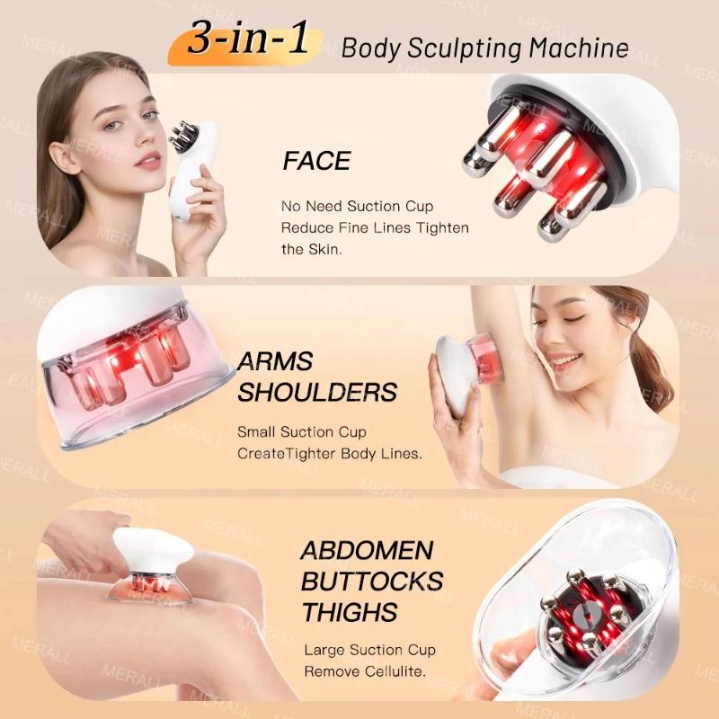 2026 New Electric Fat Cellulite EMS Removal Abdomen Massage Device Strong Suction Deep Tissue Body Sculpting Massager Tool Anti Cellulite