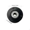 Black Cushion Wheels for Rowing Machine Seats, Easy Installation
