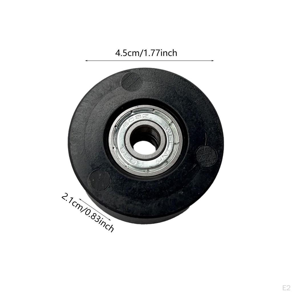 Black Cushion Wheels for Rowing Machine Seats, Easy Installation