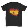 Espana Flag  TShirt for Unisex Spanish Casual Pure Cotton Tee Shirt O Neck Short Sleeve T Shirts Plus Size Tops