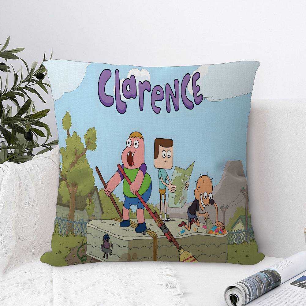 Classic Cartoon C-Clarence TV Cushion Cover Inches Farmhouse Decor Home Throw Pillow Covers For Couch Decorations