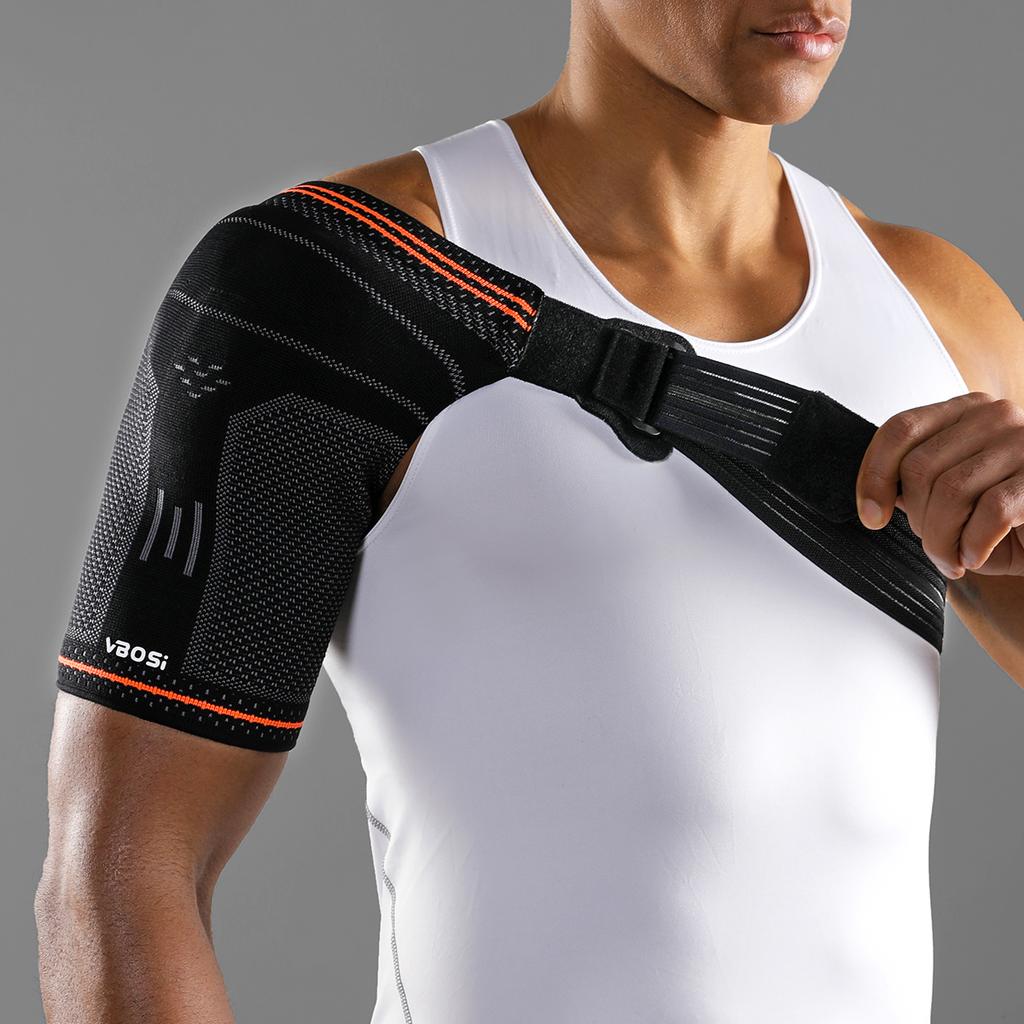 Vbosi Adjustable Shoulder Support Brace For Women Men With Silicone Pad Rotator Cuff Relief Compression Sleeve