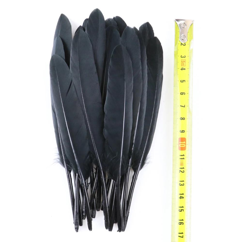 50Pcs Natural Black Goose Ostrich Feathers For Jewelry Earrings Making Diy Dream Catcher Decoration Crafts Plume Accessories