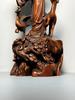 Chinese Antique Vintage Boxwood Carved Beautiful Goddess Statue Nice Sculpture