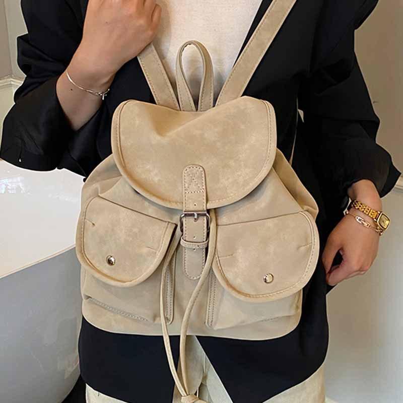 Korean Version of College Student Backpack 2025 New Retro Trend Fashion Student Bag Personalized Ins Foreign Style Backpack