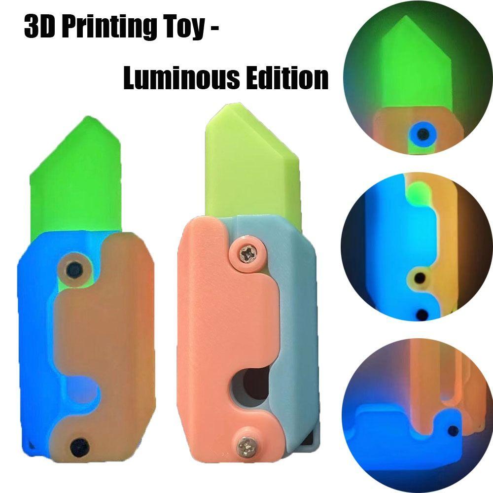 

3D Printing Luminous Gravity Carrot Toy Plastic Mini Sensory Toys New Decompression Toy Teens