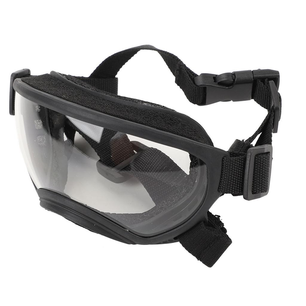 Dog Sunglasses Windproof TPU Elastic Frame Anti UV Dog Protective Glasses for Pets Transparent Lens
