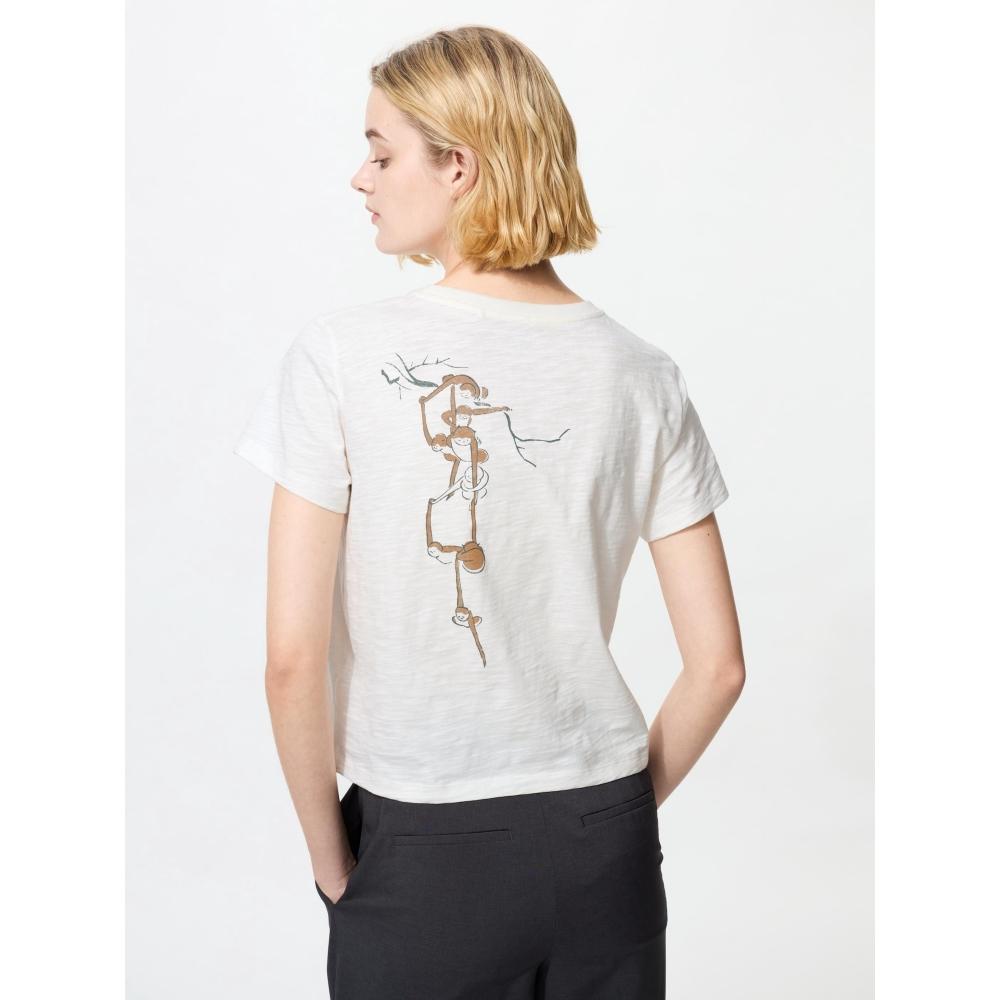 

Uniqlo Japan Japanese Pattern Animals Ut Short Length 01 OFF WHITE/3XL