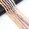 1String, Natural Freshwater Pearls, Subcircle Pearl Beads, 6-7 Mm, for DIY Necklace Bracelet, Jewelry Making, Women Birthday Party Crafts, 36cm