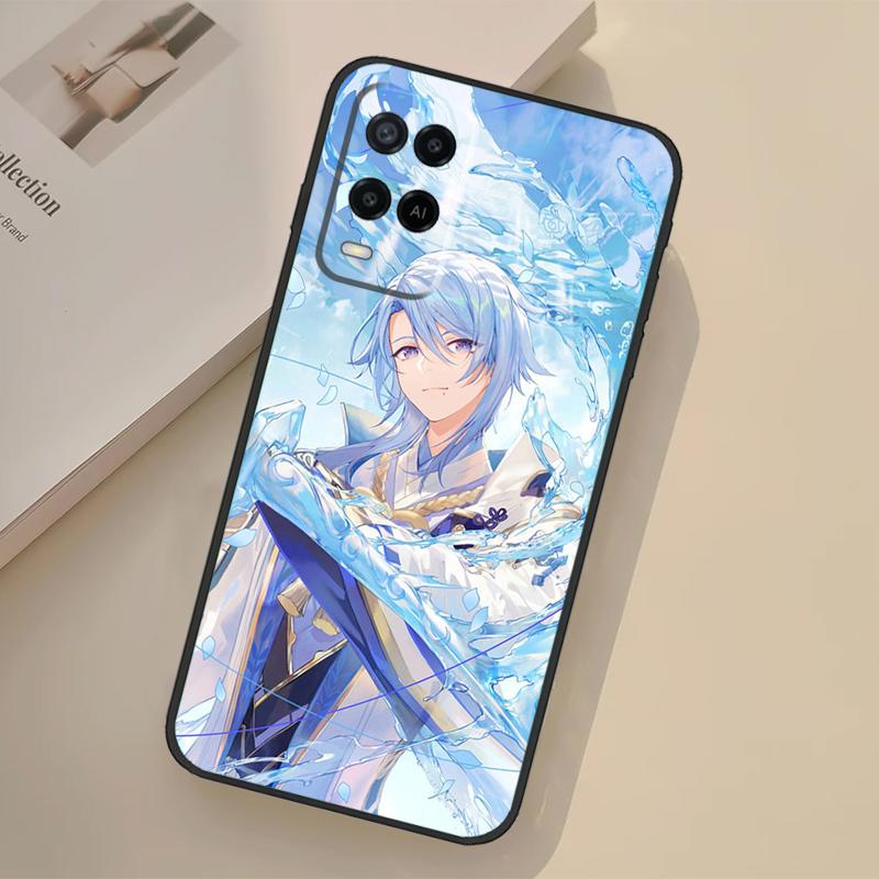 Genshin Impact Kamisato Ayato Case For Oppo A76 A96 A16 A17 A18 A60 A80 A40 A38 A58 A78 A98 A94 A74 A54 A15 A57 A77 A5 Pro