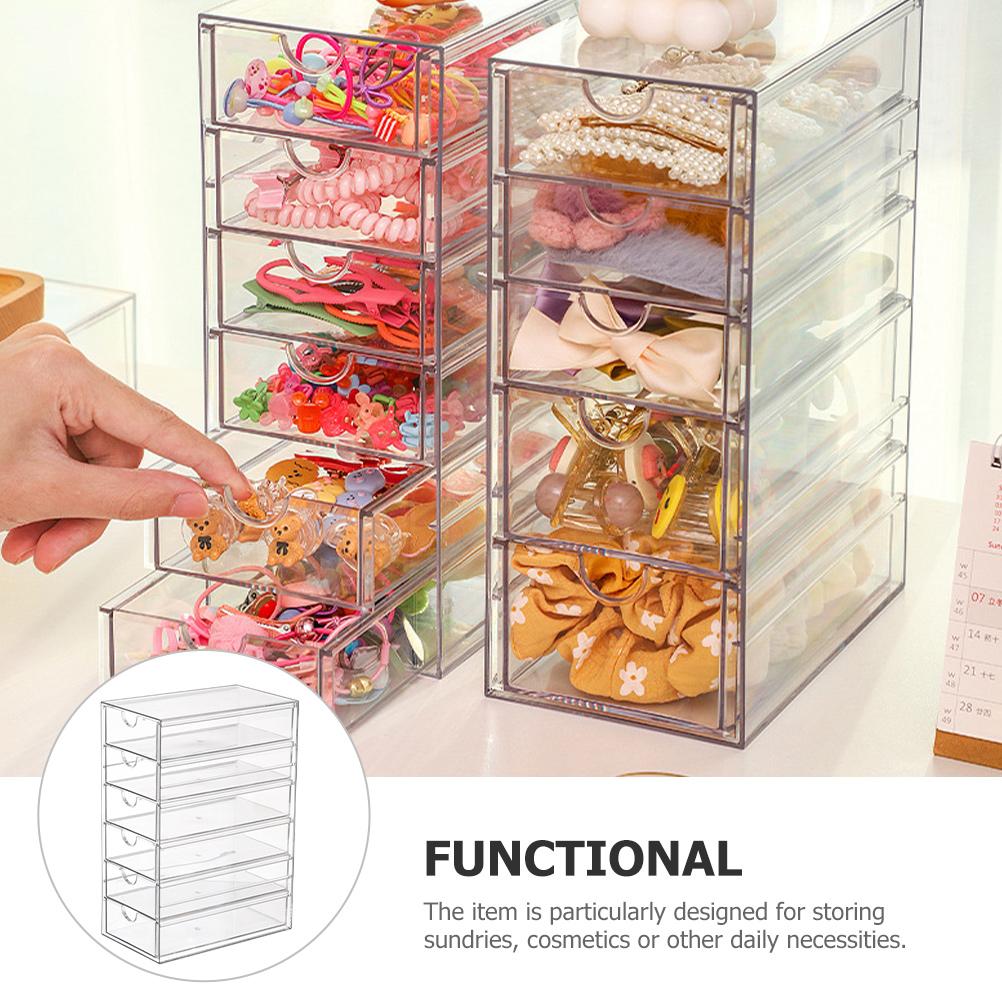Transparent Desktop Storage Box Drawer ganizer Plastic Desk ganizer Tabletop Storage Case Multi Function Storage Boxes Bins Home