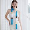 Design High-end Scarf Women's Winter Fashion Imitation Mink Niche Knitted Small Scarf Comfortable and Soft