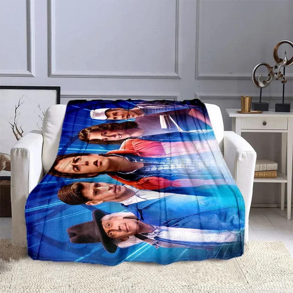 Back to the Future Scifi Movie Blanket HighQuality Flannel Throw Soft  Comfortable for Home  Travel Kids Blanket