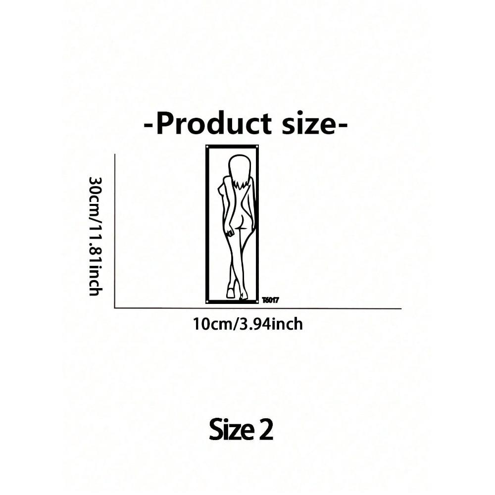 Black Metal Wall Art Decor Modern Home Sculpture