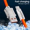 120W 6A Super Fast Charge PD Type C Liquid Silicone Cable 1 Meter Usb Cable USB To USB C Charger Cable For Samsung Xiaomi Huawei