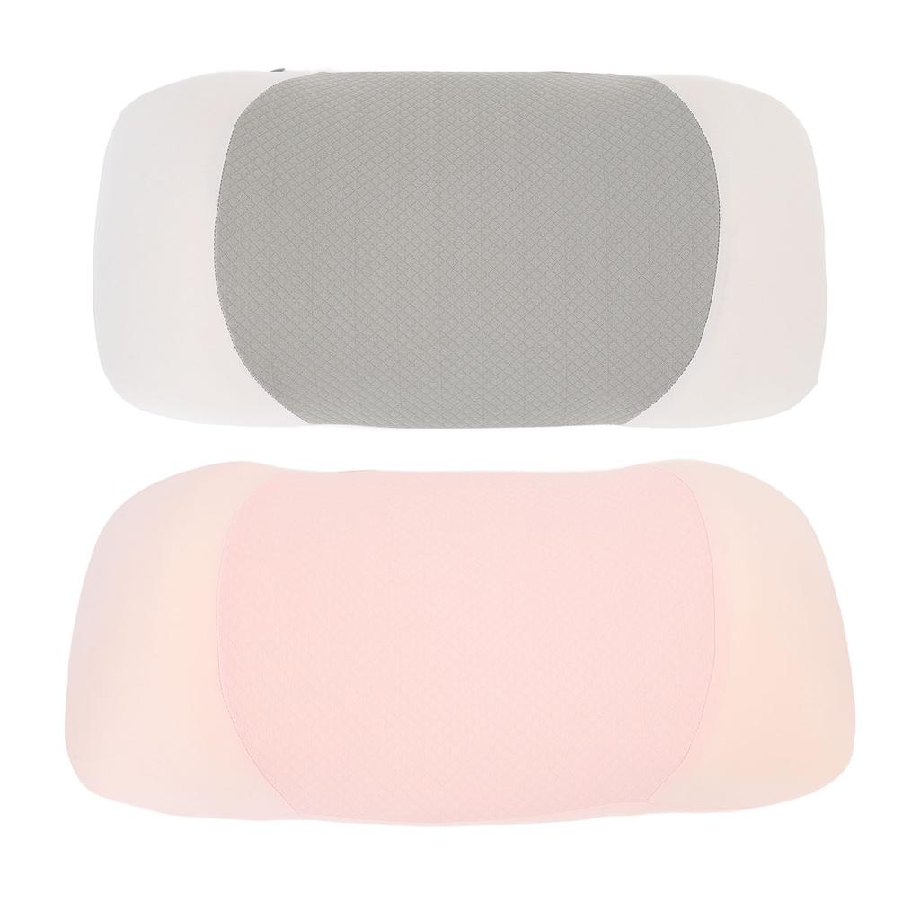 Oreiller de Soutien Lombaire pour Dormir Ergonomique Mousse à Mémoire Housse Amovible Oreiller pour le Bas du Dos pour Lit