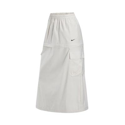 Fustă Lungă Sportswear Essential Cargo Detașabilă Două Moduri Țesută Largă Sport Casual Fuste Femei Alb FV7504104