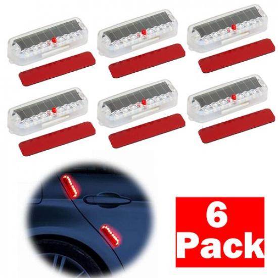 Car Solar Power LED Warning Security Fake Dummy Anti-Theft  Flashing Light Alarm