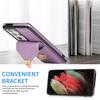 For Samsung Galaxy S25 Ultra Case Card Holder Kickstand PU Leather + TPU Phone Cover with Shoulder Strap