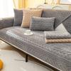 Solid Color Non Slip Plush Sofa Mat Four Seasons Universal All Inclusive Luxury Sofa Cover Thickened Soft Seat Cushion
