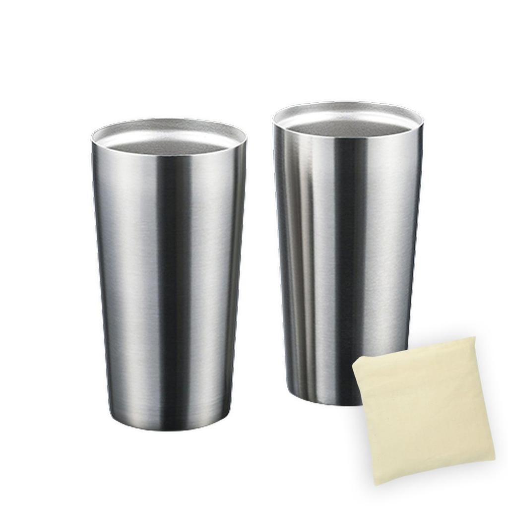 Stainless Steel Pair 450ml J-kitchens Vacuum-Cleaned Tumbler, Set,