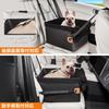 Cavoyo Dog Car Seat Drive Triple Passenger Seat Rear Seat Pet Car with Washable Seat for Small and Medium Gray Black Box, Securement, & Bed,