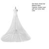 Bridal Veil with Hair Comb Double Layer Long Style Scalp-friendly Wedding Veil Soft Drooping Bridal Veil