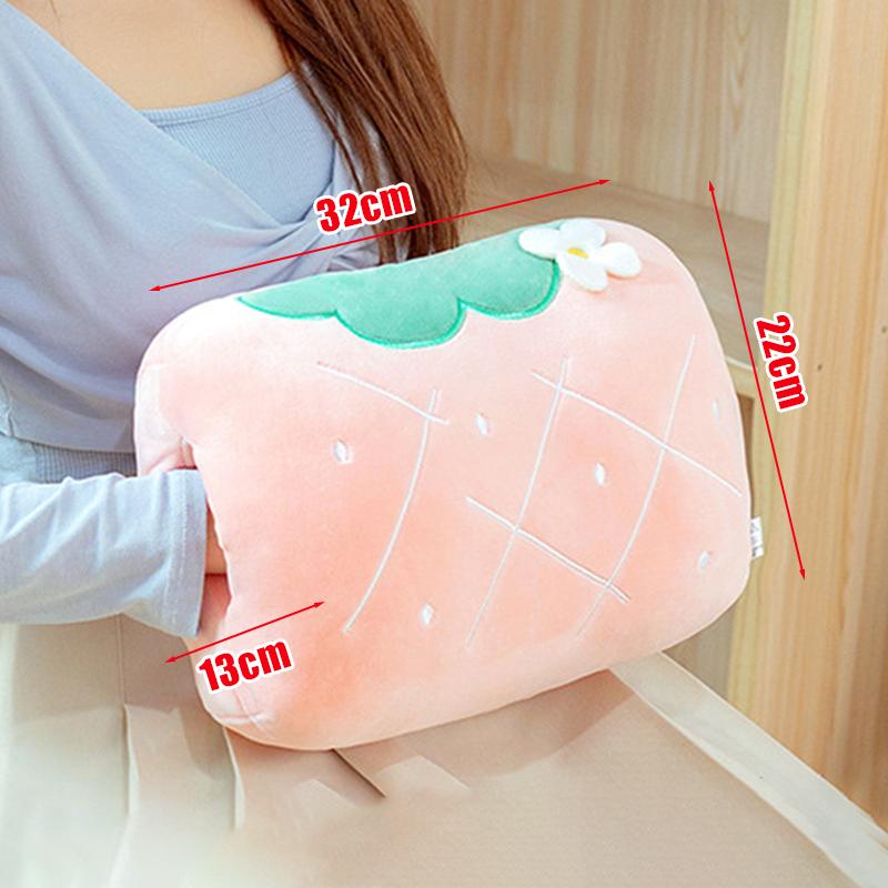 Cartoon Plush  Pillow Stuffed Hand Cushion Home Office Car Travel Warmer Winter Plush Toy Students' Nap