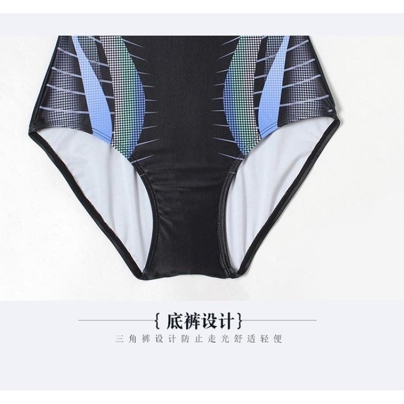 Costume da Bagno Taglia Grande Donna Sportivo da Gara Allenamento Intero Triangolo Sexy Copri Pancia Modellante Caldo Costume da Bagno