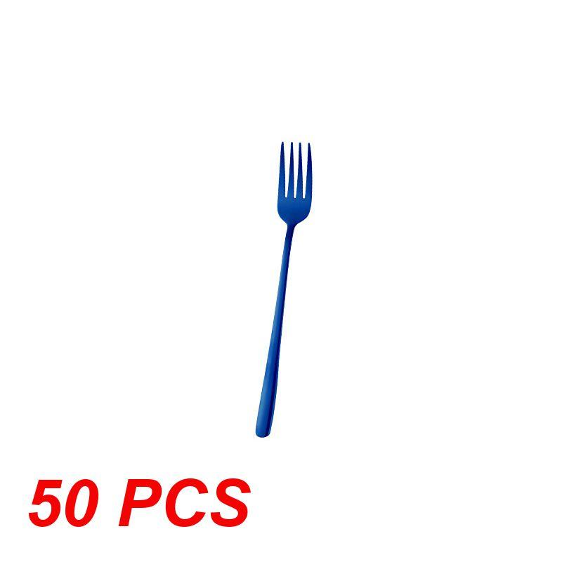10/30/50PCS Main Fork Beautiful Fashion Not Easy To Break Stainless Steel Kitchenware Fork Easy To Clean Multipurpose 22.6g
