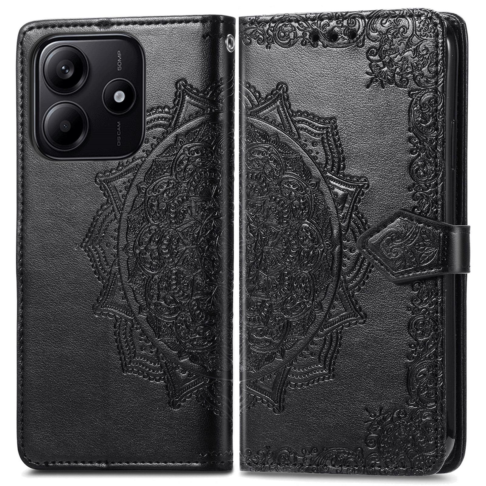 

For Xiaomi Redmi Note 14 5G Wallet Case Mandala Flower Leather Phone Cover Stand View E
